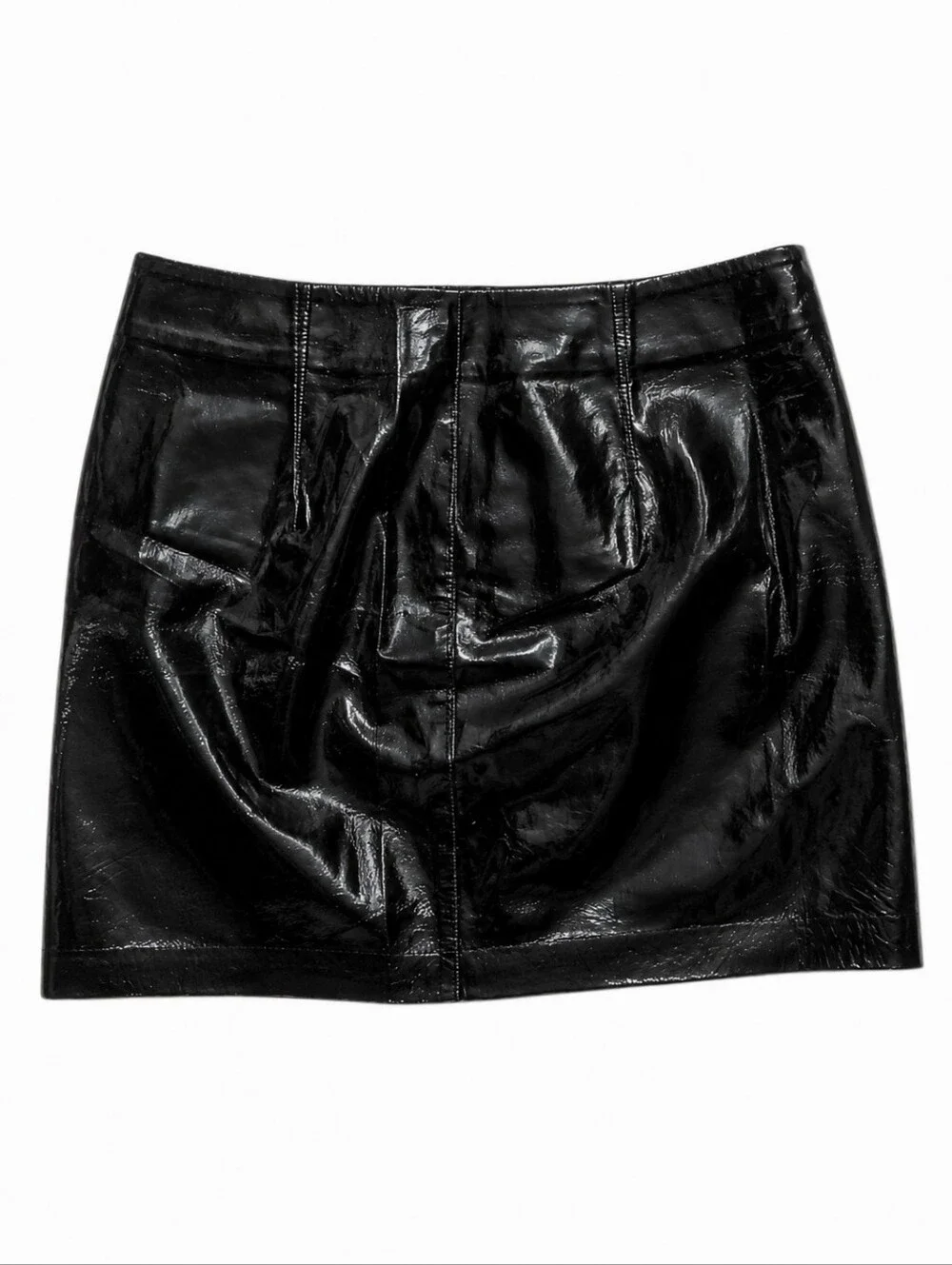 RAG&BONE | Heidi Patent Leather Mini Skirt in Black ~ Size US 12